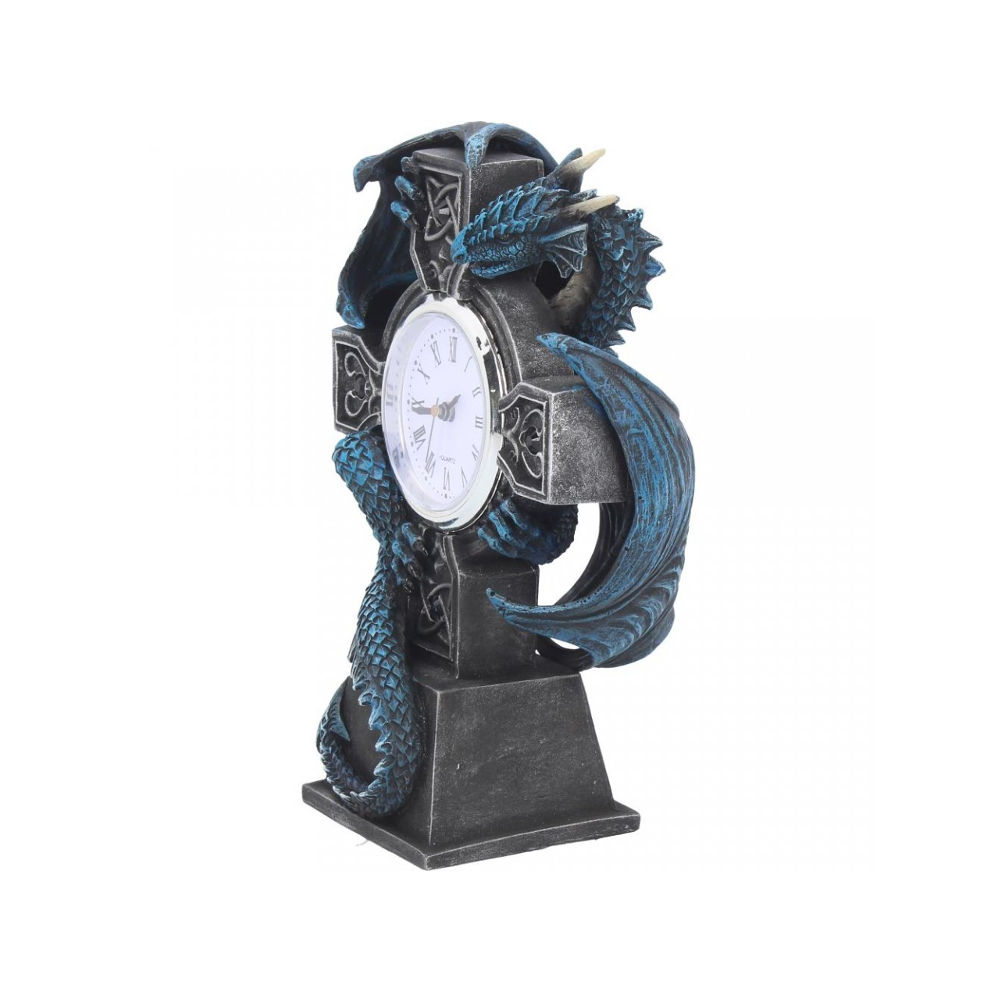 Nemesis Now - Draco Tafelklok - Blauw/Grijs